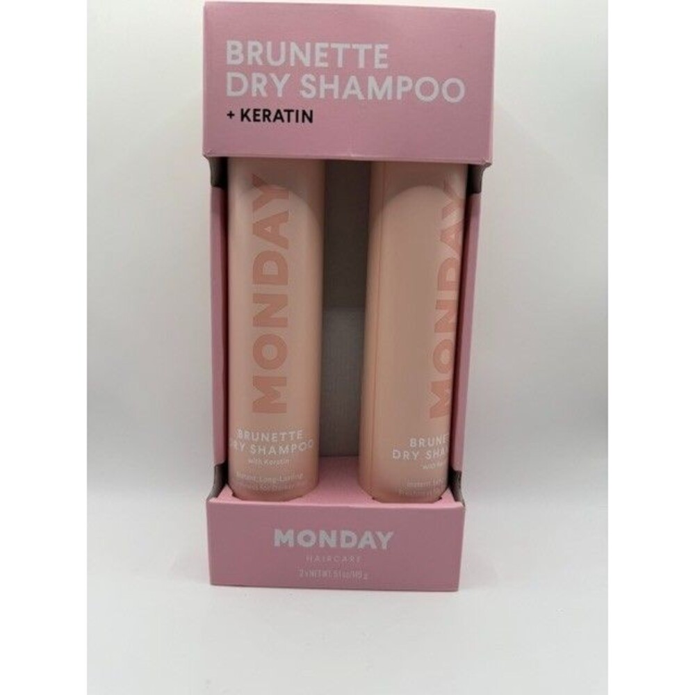 Monday Haircare Brunette Dry Shampoo with Keratin 2 Pack 5.3 oz Each New